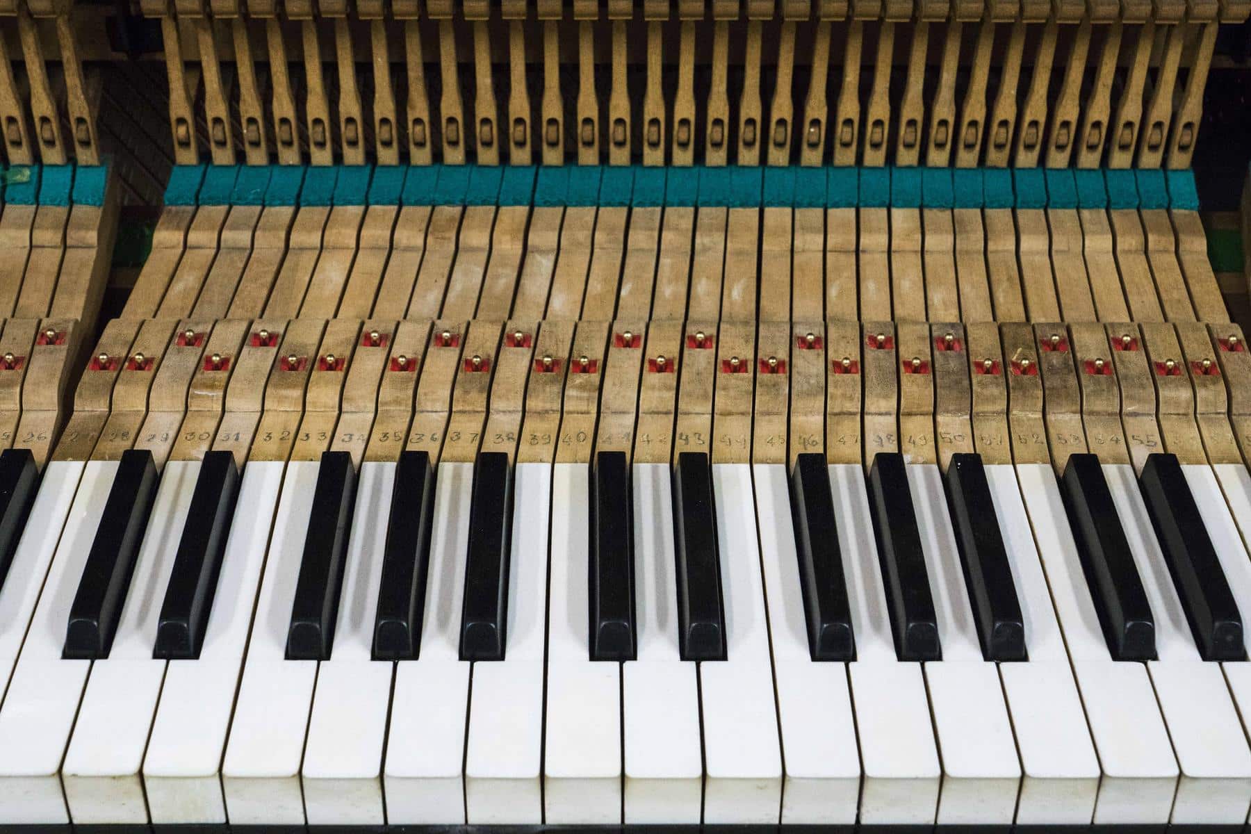 réglage clavier de piano