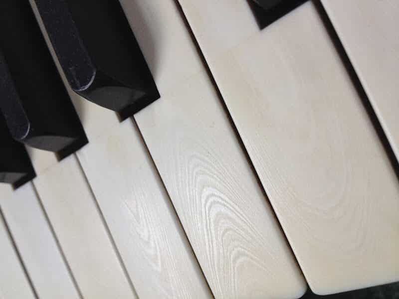 Touches de clavier de piano en ivoire